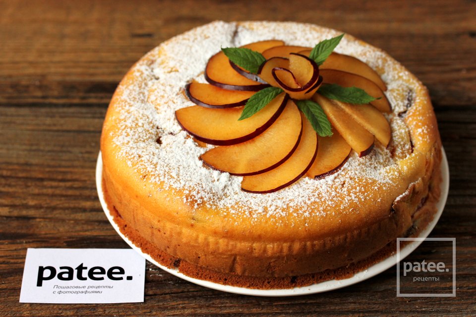 Тыквенный пирог со сливами - Шаг 11