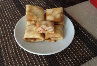 карманы с начинкой из куриного паштета
