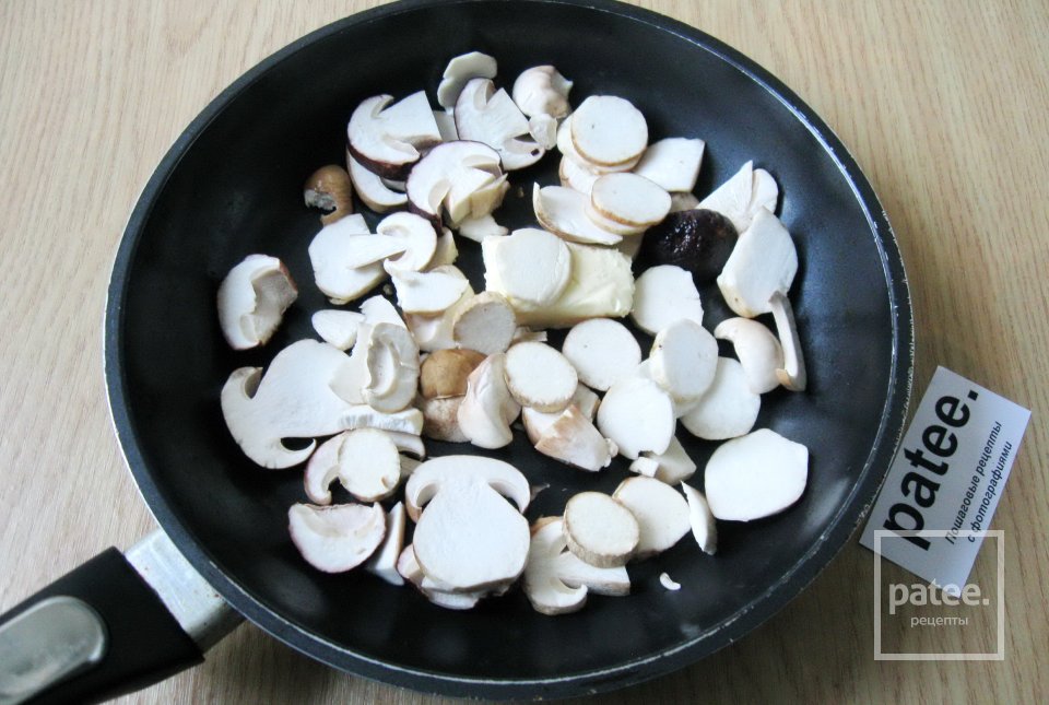 Паста с белыми грибами  в сливочном соусе - Шаг 4