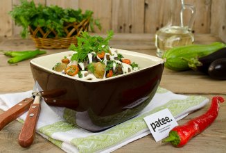 Соте из баклажан и кабачков