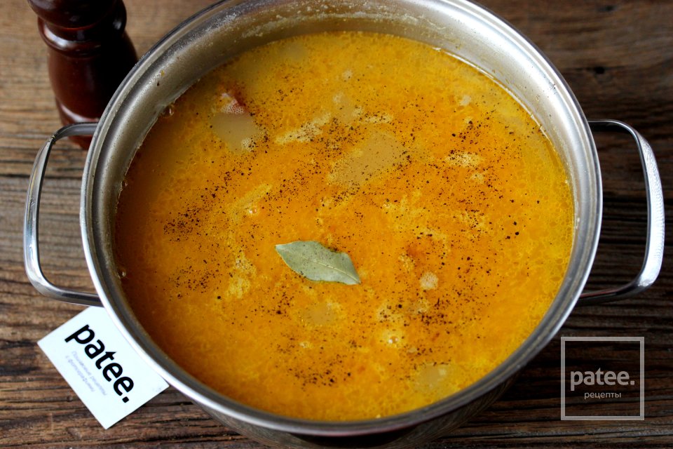 Гороховый суп с копчёными крылышками - Шаг 11