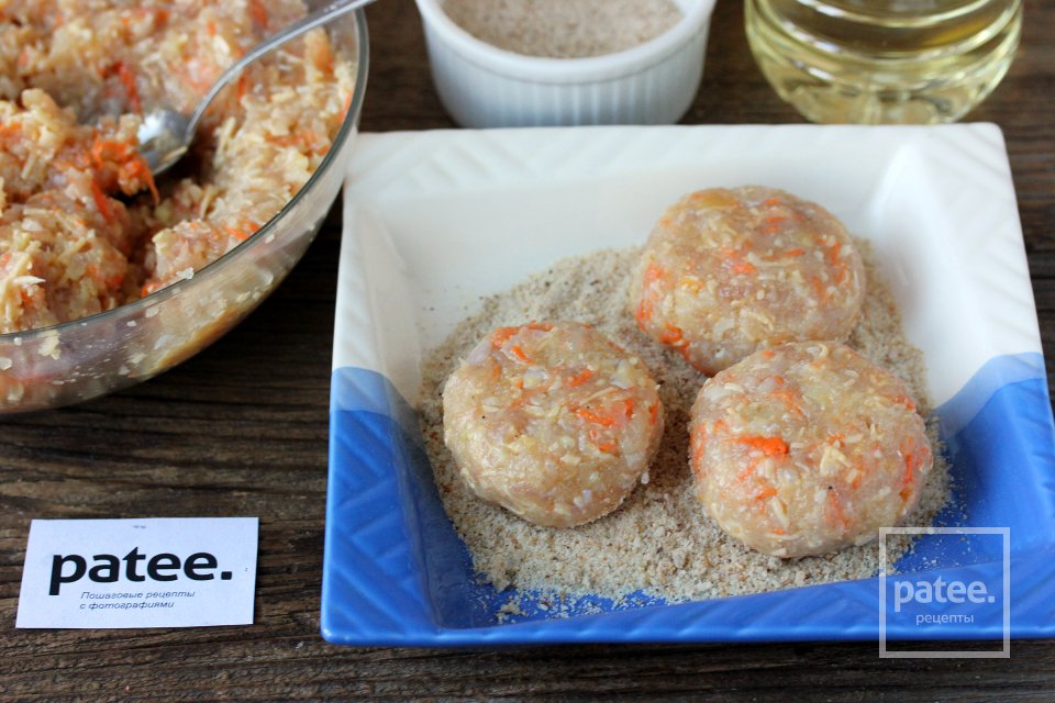 Куриные котлеты с кольраби и сыром - Шаг 9