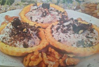 Корзиночки творожные с шоколадом