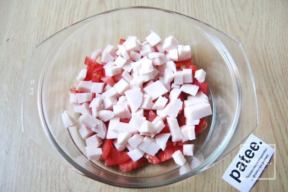 Салат с ветчиной и фарфалле - Шаг 3