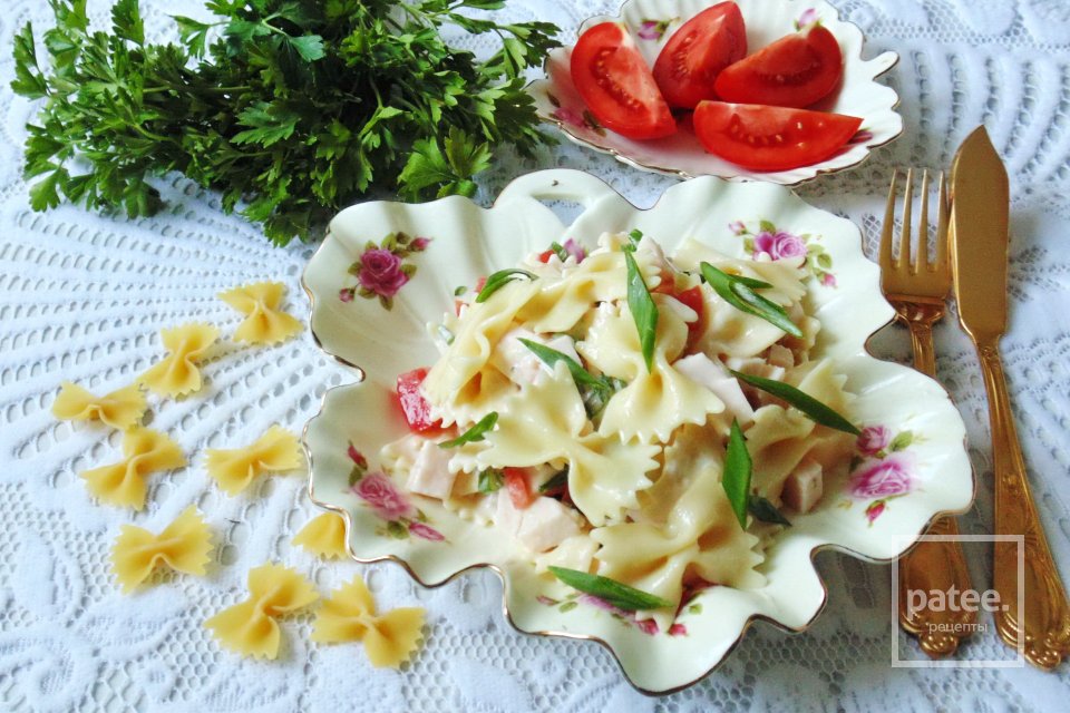 Салат с ветчиной и фарфалле - Шаг 10