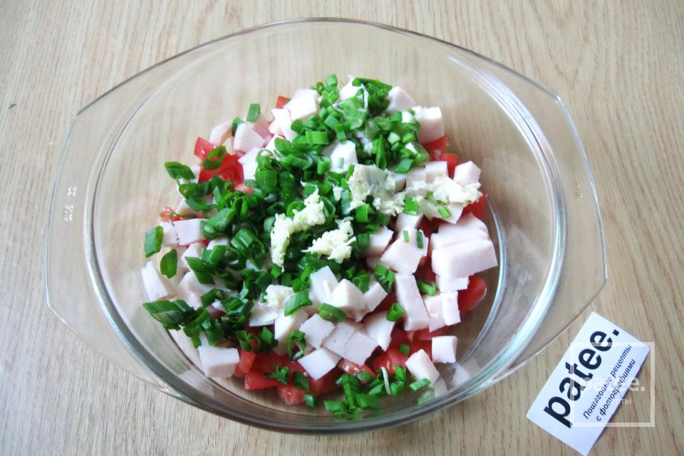 Салат с ветчиной и фарфалле - Шаг 5