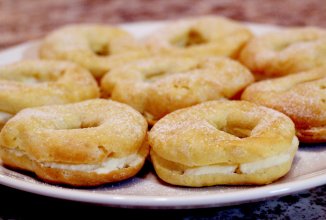 Заварные кольца с творогом