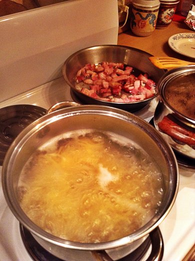 Паста Карбонара - Шаг 1