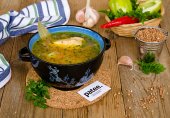 Гречневый суп с курицей