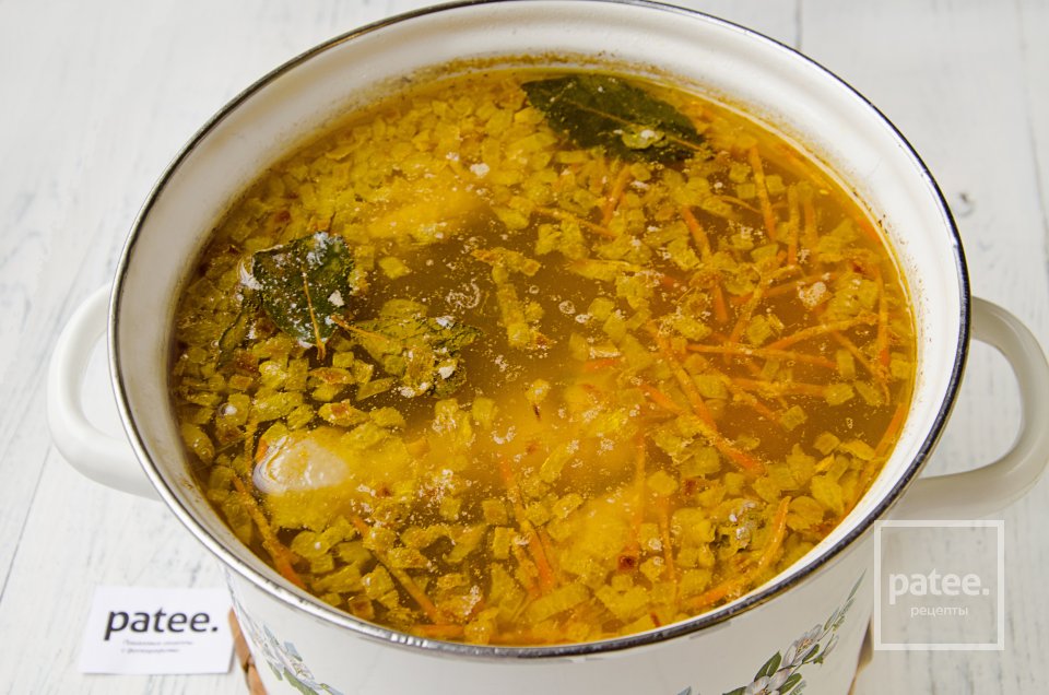 Гречневый суп с курицей - Шаг 8