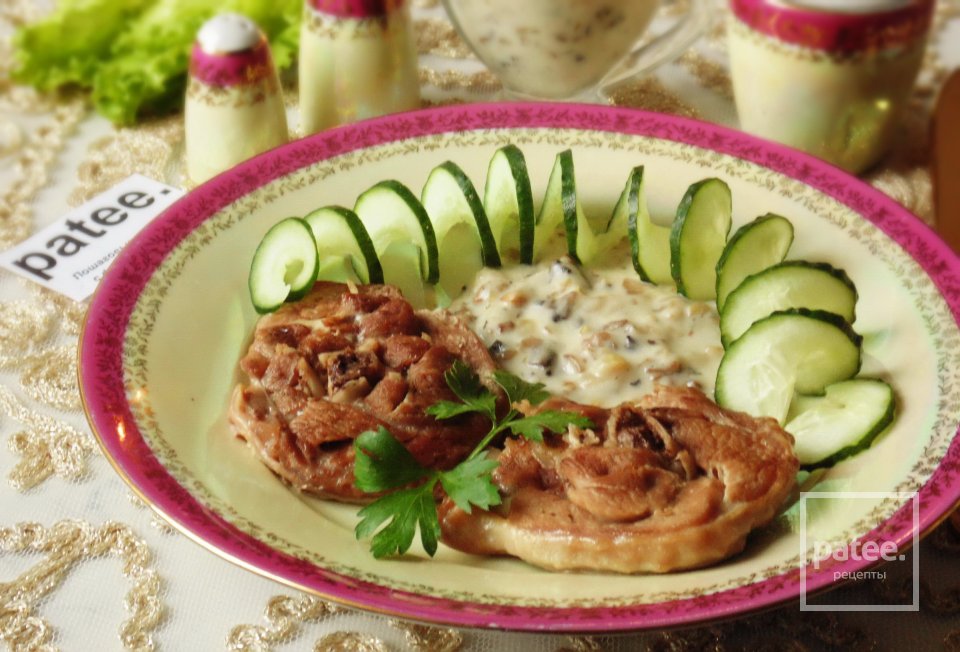 Медальоны из индейки с грибным соусом - Шаг 19