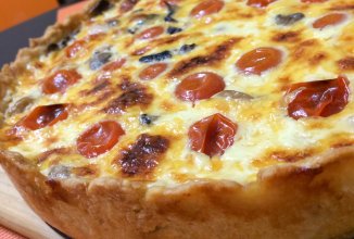 Киш-лорен с курицей и грибами