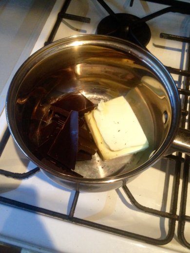 Шоколадный брауни с арахисом - Шаг 1