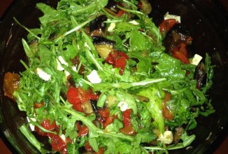 Теплый овощной салат