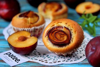 Маффины Сливовые розы