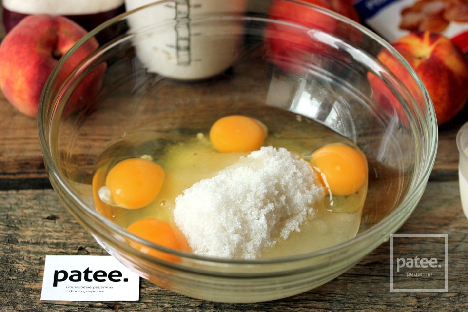 Пирог с персиками и кокосовой шапочкой - Шаг 2