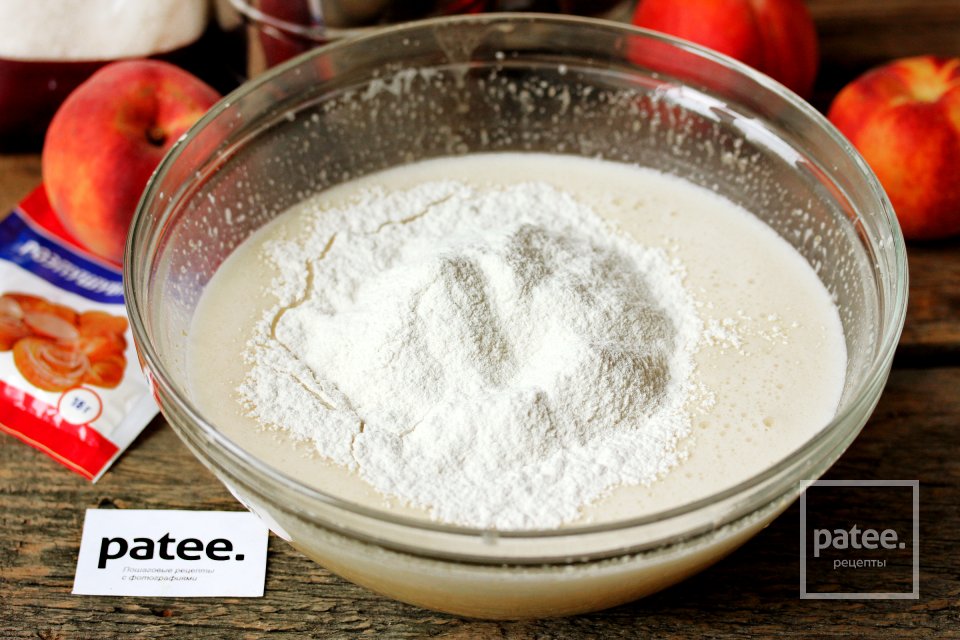 Пирог с персиками и кокосовой шапочкой - Шаг 5