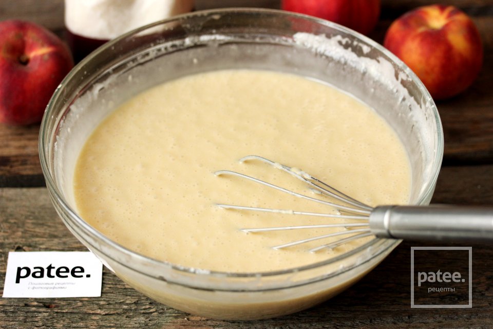 Пирог с персиками и кокосовой шапочкой - Шаг 6