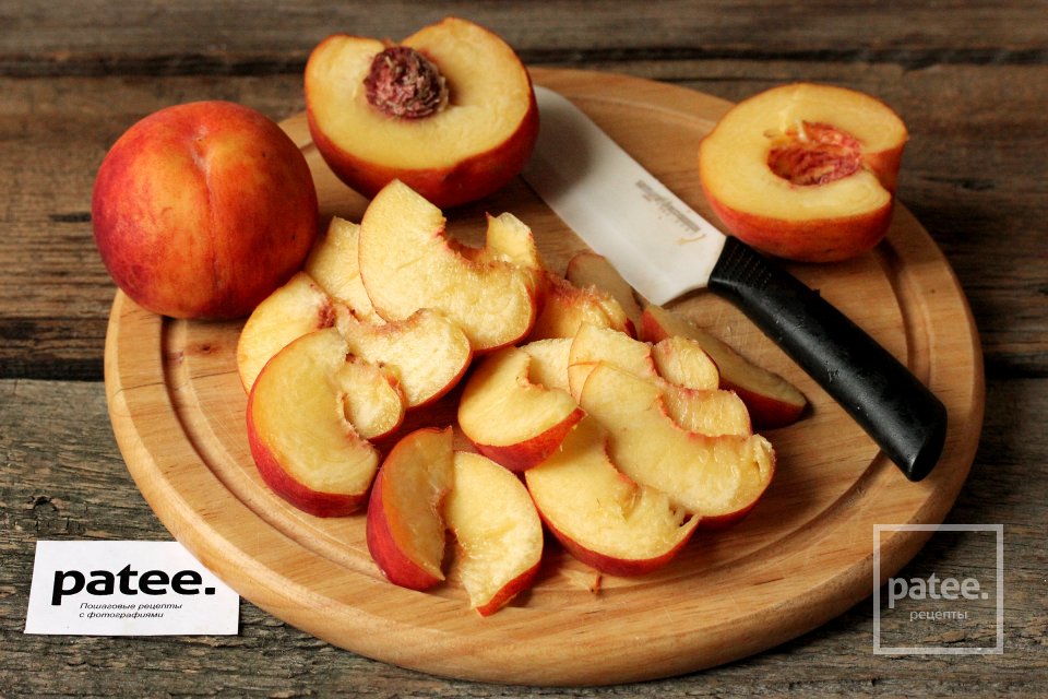 Пирог с персиками и кокосовой шапочкой - Шаг 8