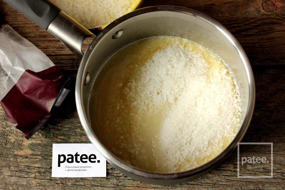 Пирог с персиками и кокосовой шапочкой - Шаг 11