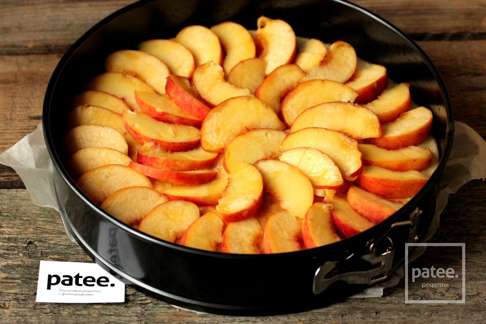 Пирог с персиками и кокосовой шапочкой - Шаг 14