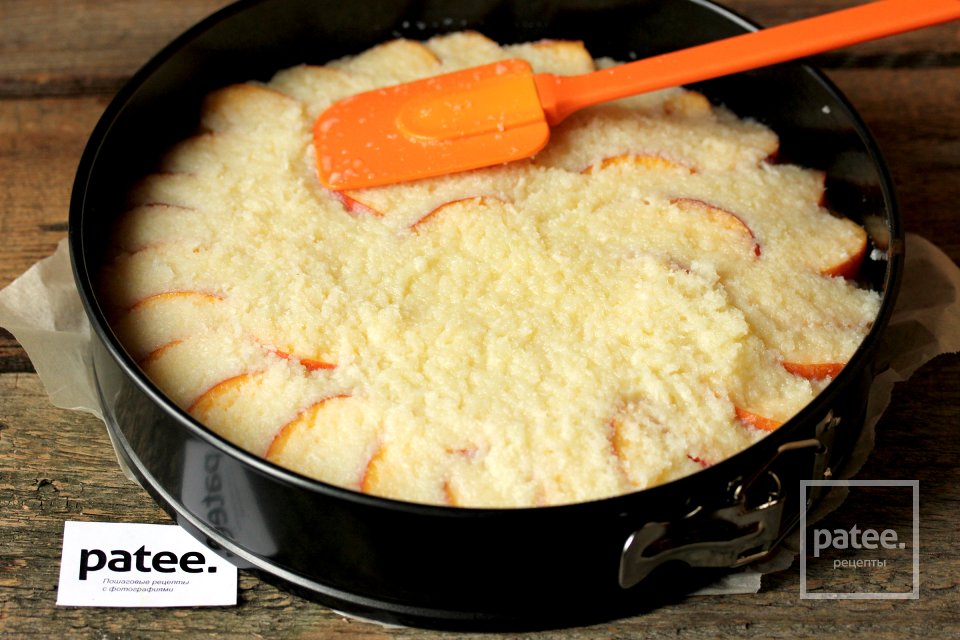 Пирог с персиками и кокосовой шапочкой - Шаг 15