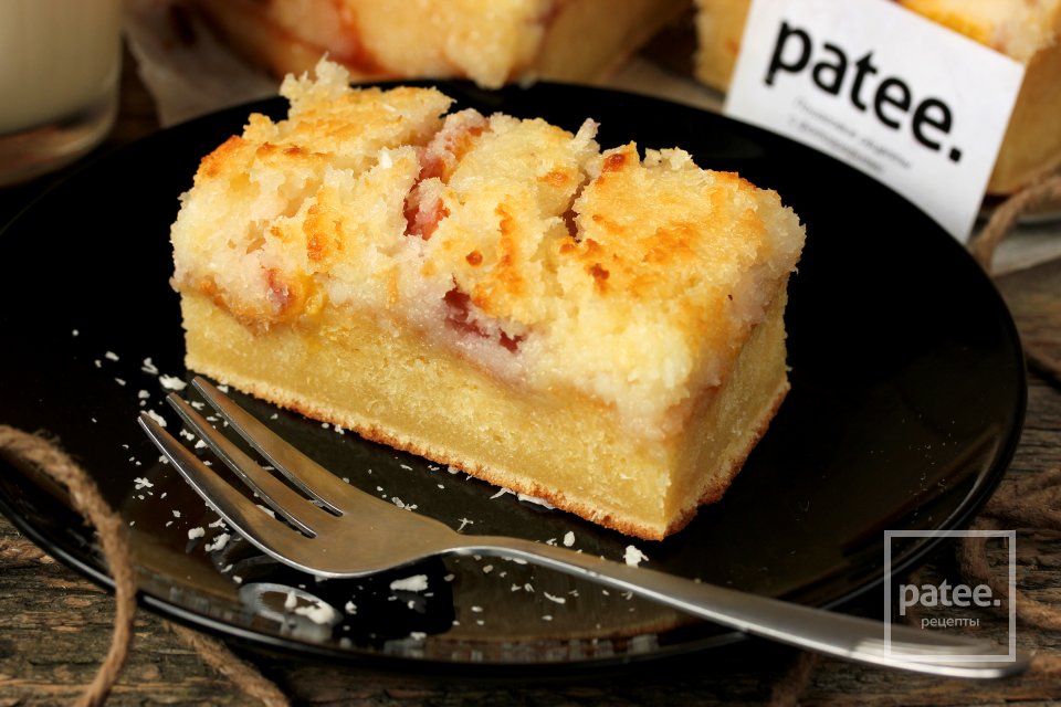 Пирог с персиками и кокосовой шапочкой - Шаг 17