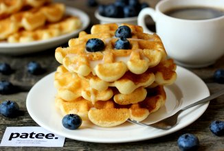 Кукурузные вафли на сгущённом молоке