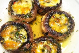 Запеченые шампиньоны