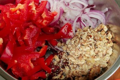 Салат "Тбилиси" - приготовление