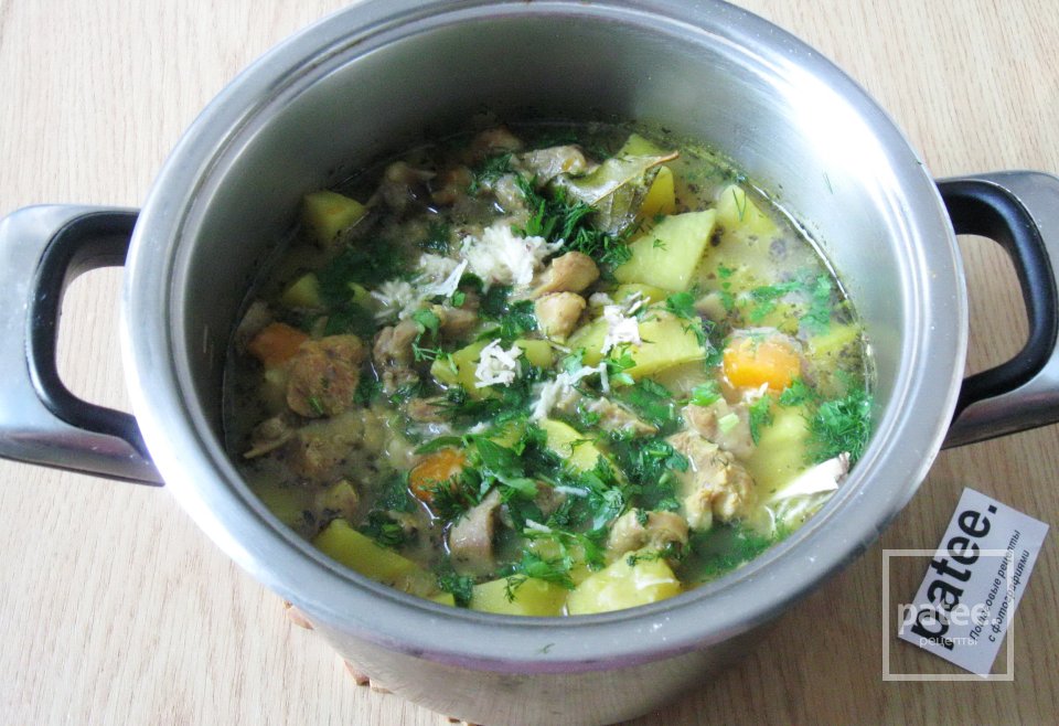 Индейка с картофелем, тыквой и грибами - Шаг 13