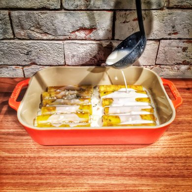 Каннеллони "Сицилийский акцент!" под сметанным соусом. - Шаг 7