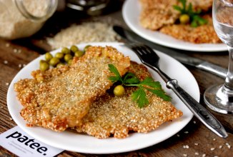 Свиные отбивные в кунжуте