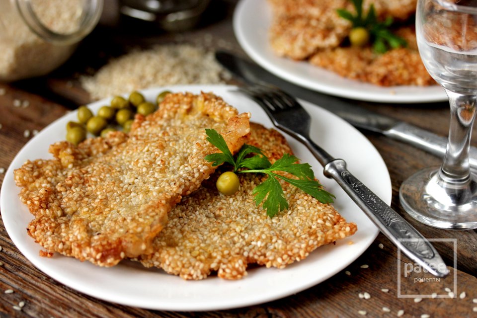 Свиные отбивные в кунжуте - Шаг 12