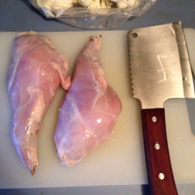 Кролик в сметане - Шаг 1