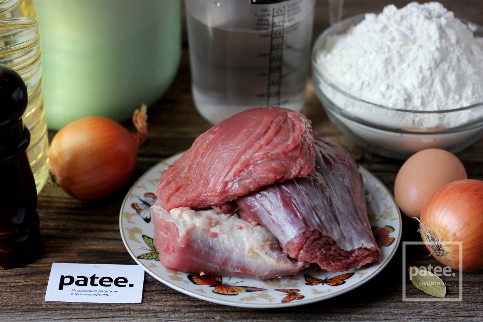 Блинчики с вареной говядиной и рисом - Шаг 1