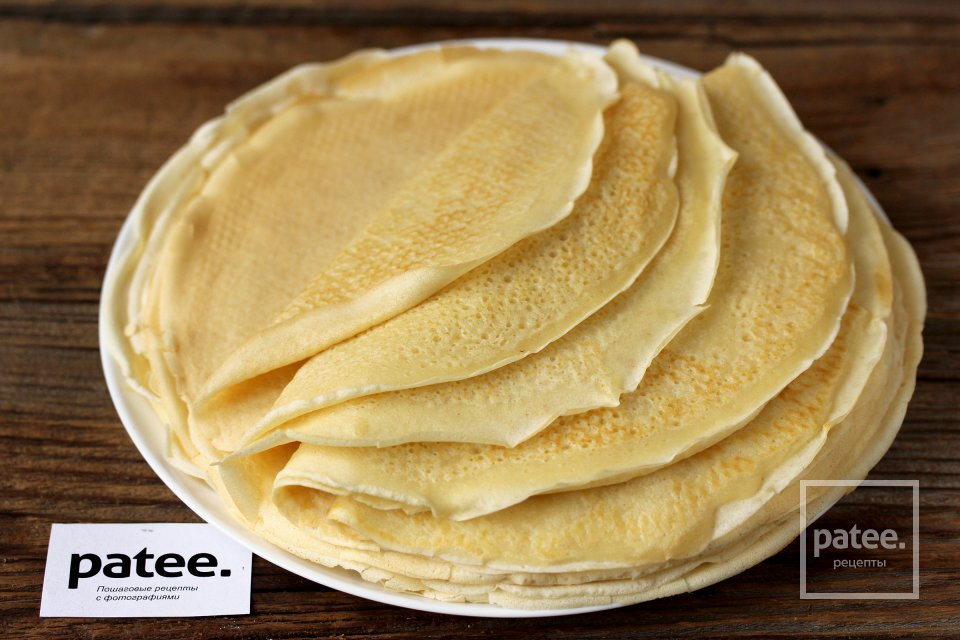 Блинчики с вареной говядиной и рисом - Шаг 8