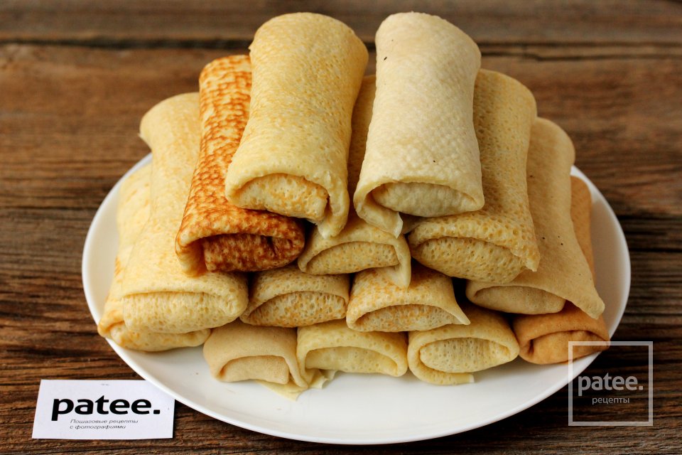 Блинчики с вареной говядиной и рисом - Шаг 13