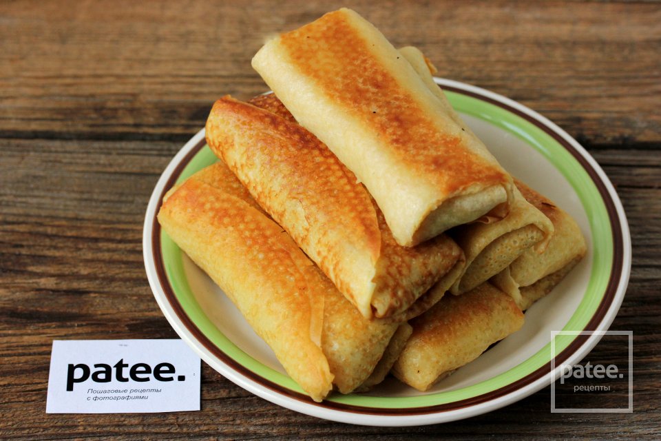 Блинчики с вареной говядиной и рисом - Шаг 14