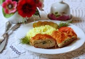 Отбивные из куриной грудки с начинкой