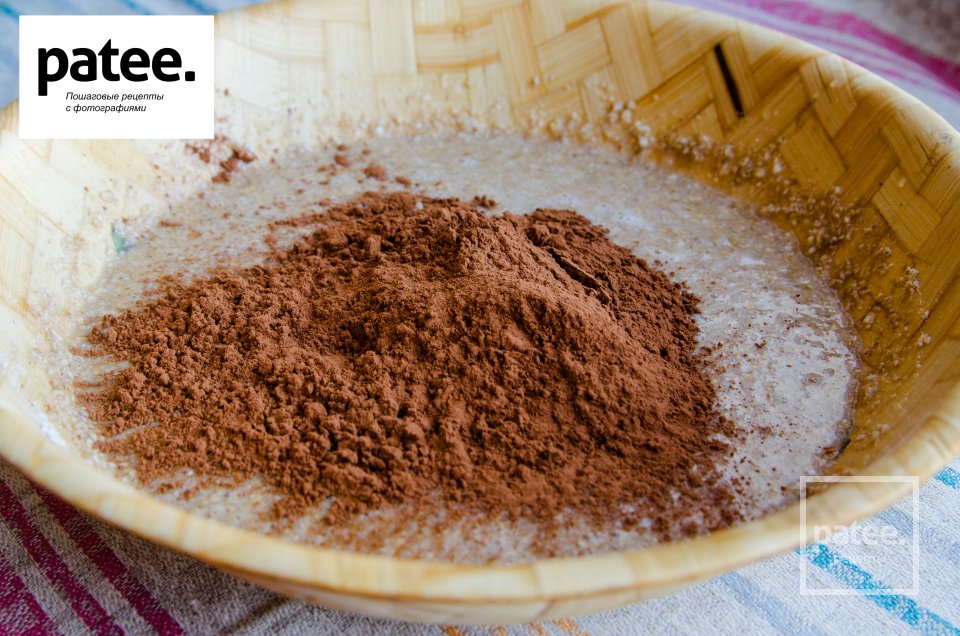 Шоколадно-овсяное печенье с кусочками шоколада. - Шаг 5