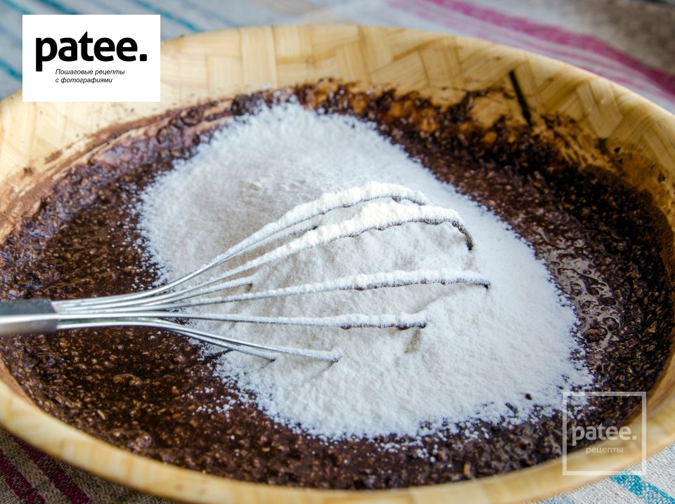 Шоколадно-овсяное печенье с кусочками шоколада. - Шаг 6