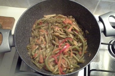 Тушеные овощи с Рикоттой - приготовление