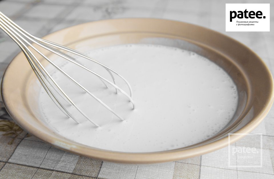 Вегетарианская пицца на тесте без дрожжей и яиц - Шаг 1