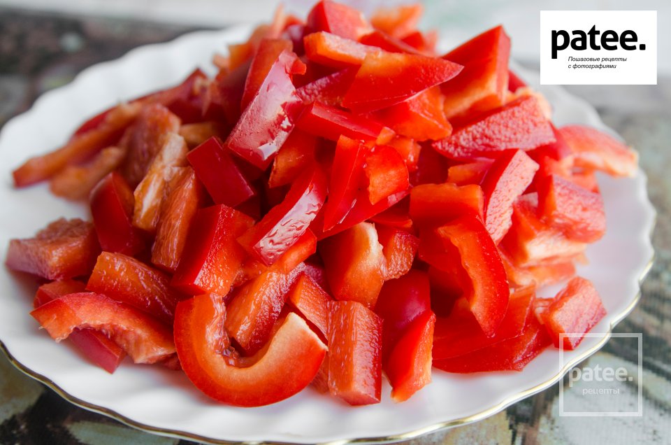 Вегетарианская пицца на тесте без дрожжей и яиц - Шаг 4