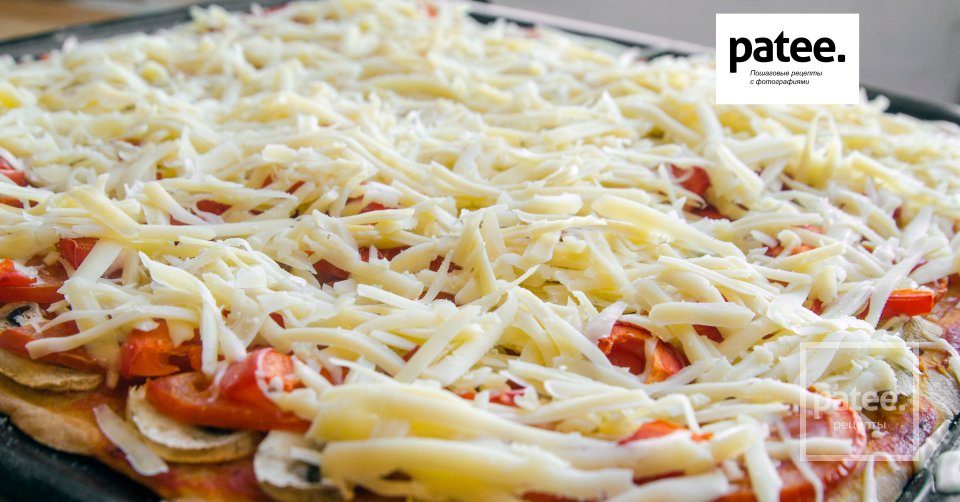 Вегетарианская пицца на тесте без дрожжей и яиц - Шаг 13