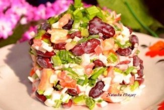 Салат из фасоли "Остренький"