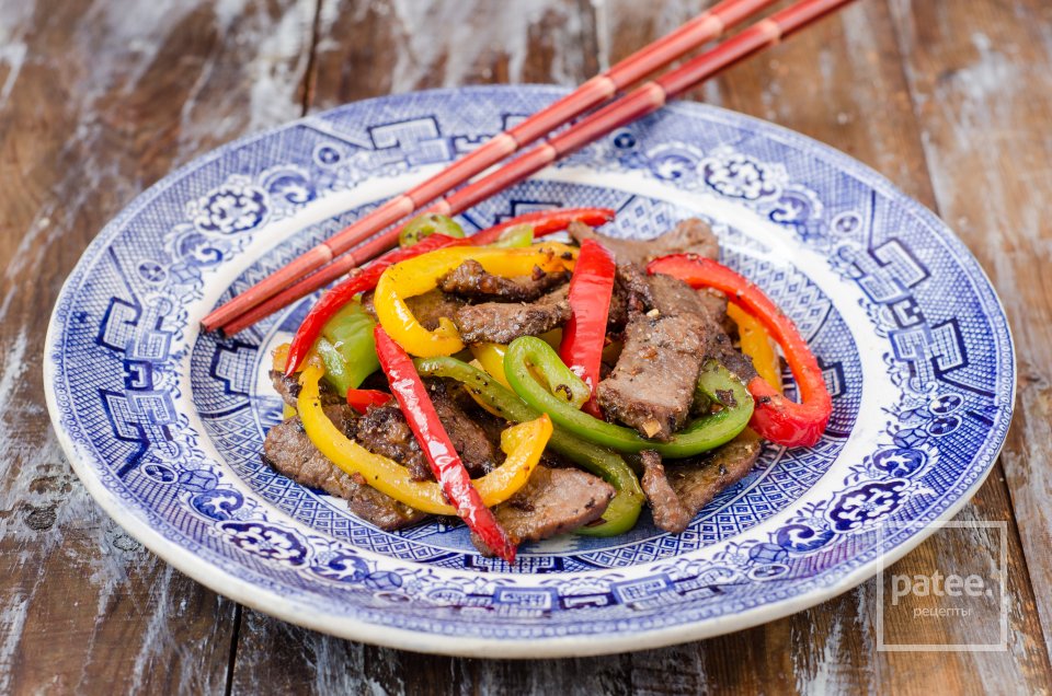 Говядина со сладким перцем - Шаг 17