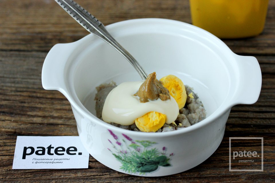 Канапе с сельдью и огурцом Ёлочки - Шаг 5