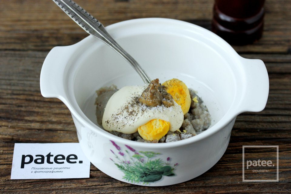 Канапе с сельдью и огурцом Ёлочки - Шаг 6